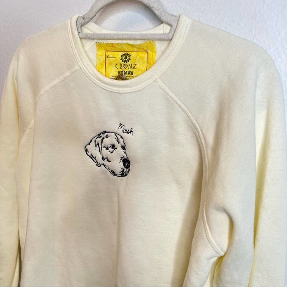 Custom Staud x C.Bonz Sweatshirt in Cream - Picture 7 of 10
